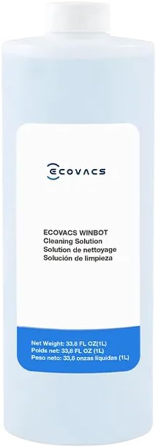 ECOVACS Multi-Surface Winbot Cleaning Solution, Compatible with WINBOT W3 Omni/ W2S/ W2S Omni/ W2 PRO Omni/W2 Omni/W2 PRO/W1 PRO/WINBOT MINI/WINBOT MINI2,1L