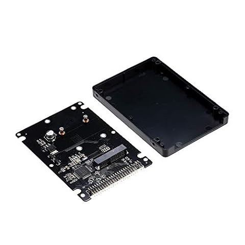 Docooler SATA adapter mSATA do 44PIN PATA IDE SSD HDD mSATA do PATA konwerter obudowa adaptera (czarny)