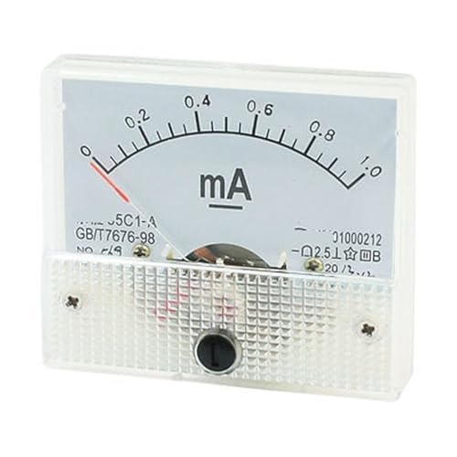 Ampèremètre analogique CC 0-1 mA anti-oscillation numérique 85C1-A 64x56mm