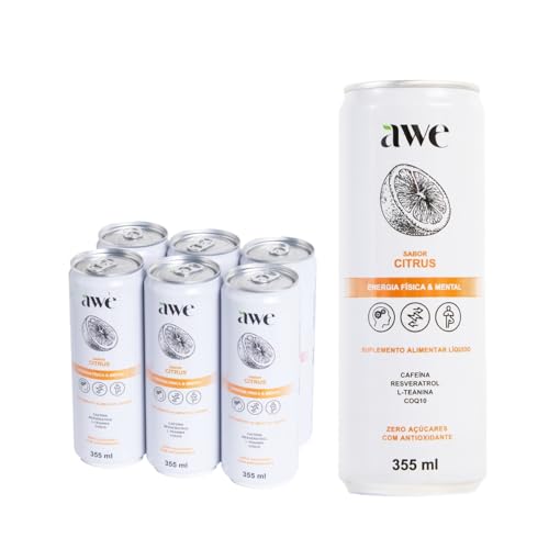 Bebida Energética Funcional Sabor Citrus AWE Energy