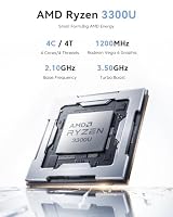 NiPoGi Pinova P1 Mini PC AΜD Ryzen 3300U W11 Pro(4C/4T, MAX. 3.5GHz) – Ansicht 3