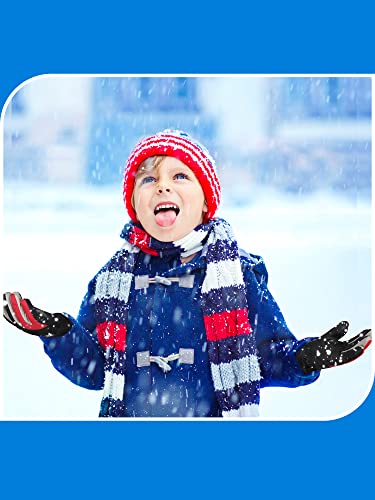 Image of SATINIOR 2 Pairs Kids Winter Snow Gloves Ski Mitten
