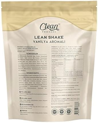 Clean Powders Lean Shake 600 Gr - Vanilya