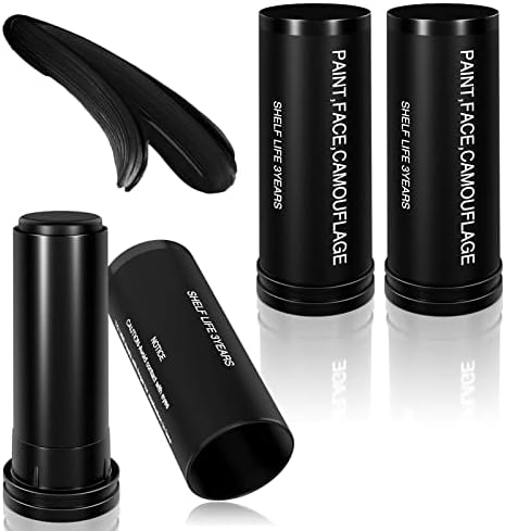 3-Pack Eye Black Stick for Sports - Baseball Softball Football Hockey Hunting Stuff, Eye Black Face Paint | Sweat-Proof & Long-Lasting, Cosplay Party Accessories Drip Eyeblack