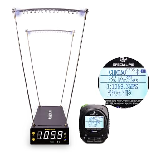 TACTIC STAR SC9 Ballistic Chronograph with Shot Timer, LCD Screens Shooting Chronograph with Fps & Mps Readings, Fast Reading, No Delay, Shot Timer for Recording Rifle Shooting Bullet Bow Speed