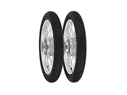 Set: 2 Kompletträder 1,5x16" Alufelge + Edelstahlspeichen + Reifen Heidenau K30