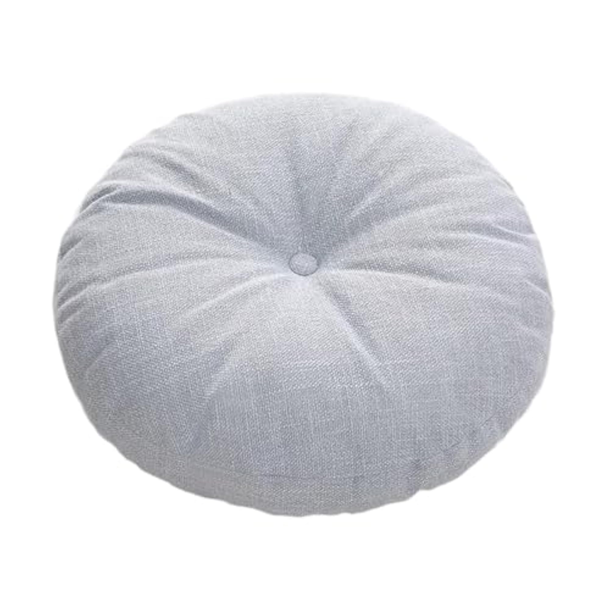 17.7inch Seating Cushion Linen Cover for Window, Light Blue
