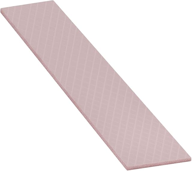 Thermal Grizzly Thermopad Minus Pad - Silicone, self-adhesive, thermally conductive thermal pad. It conducts heat and cools the heating elements of the computer or console. (120 × 20 × 1 mm, 2 Pieces, Minus Pad 8)