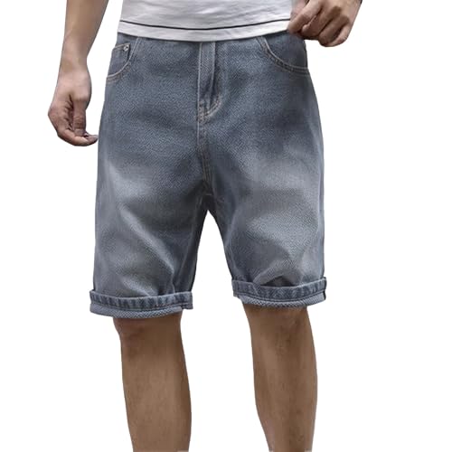Short en jean droit pour homme coupe bermuda durable