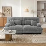 SoarTalent Sofá Modular 2 Plazas 220 cm para Salón Moderno,Gris