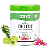 OZIVA Plant Based Biotin for Hair Growth| Biotin Powder for Hair Follicle Stimulation & Healthier Te
