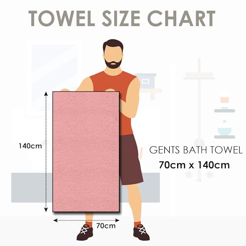 Story@Home Towels for Bath Large Size | Set of 2 | 400 GSM Quick Dry Bath Towel | 70 x 140 cm | Blue – Green | 100% Cotton Bath Towels for Men, Women & Kids | Gym Towel | Perfect for Everyday Use