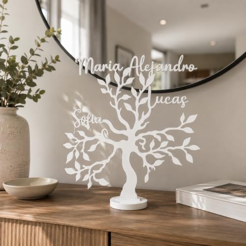 Miniatura 4 de Neonobs Arbol De La Vida Personalizado - Ideal Para Regalar Y Decorar - Regalo Original Para Dia De La Madre, Padres, Familia, Abuelos - Regalos Originales Para El Dia De La Madre