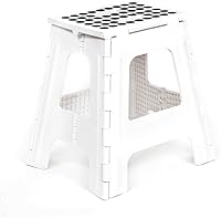 Vista 10 de Kikkerland Rhino II Taburete., Plástico, Blanco