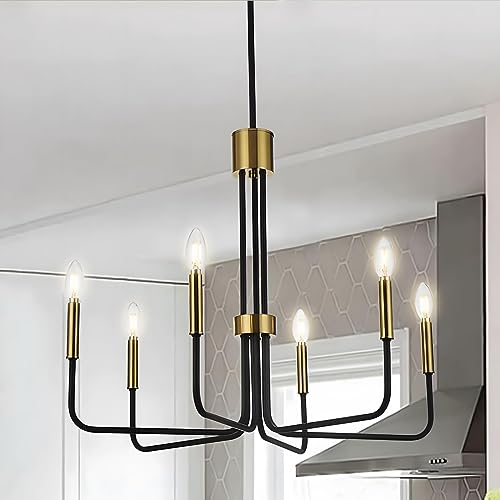 【Completamente dimmerabile e richiede lampadine】 Compatibile con l'interruttore dimmer (non incluso) consente di attenuare la luce per alleviare gli occhi o illuminarli alla massima luminosità. Questa plafoniera richiede 6 lampadine E14 base max 60W (non incluse)
