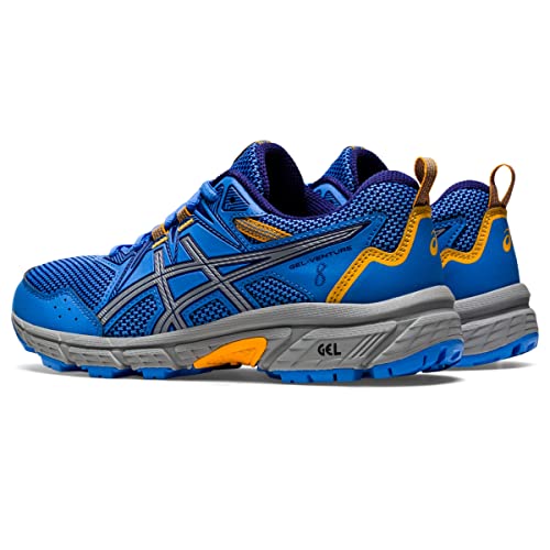 ASICS Tênis de corrida infantil Gel-Venture 8 graus, Costa azul/azul mergulho, 5 Big Kid