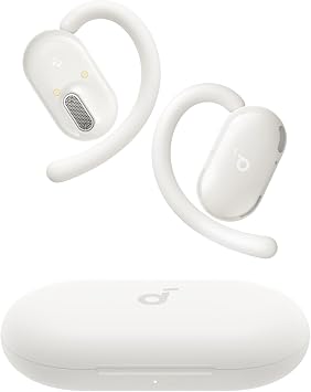 soundcore V20i by Anker Open-Ear Headphones, Adjustable Ear Hooks, Ultra-Comfort, Snug Fit, Powerful Sound, Clear Calls, IP55, LED Lights, 36H Playtime, Bluetooth 5.4 Earbuds, Multipoint Connection
