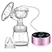 Elektrische Milchpumpe, Stillpumpe Tragbarer wiederaufladbarer Touchscreen Smart LCD mit 3 Modi 10 Stufen Milchabsaugung, Brustmassage