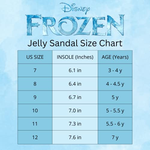 Disney Frozen Elsa Shoes - Girls Jelly Sandals - Mary Jane Flats Kids Baby Character Princess Dress Costume Ballet Summer Slides Clear Beach Water Slip On - Blue Aqua (10 Toddler) #TOP6