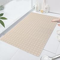 Tapis De Douche Antidérapant En Caoutchouc Avec Ventouses 76 X 34 (83900001