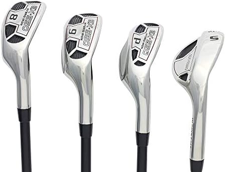 Men’s Powerbilt Golf EX-550 Hybrid Iron Set, which Includes: #8, 9, PW +SW Senior Flex Right Handed Utility “A” Flex Club