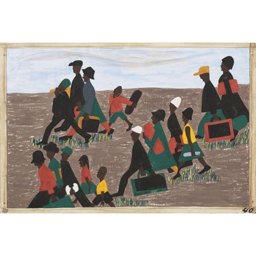 Jacob Lawrence habiller un grand mur vide tableau XXL salon moderne