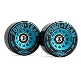 FOMOTEAM Roller Speed Skate Wheels Racing Wheels Outdoor or Indoor 66mm38mm with ABEC-9 Bearings Installed 82A (Set of 8)