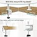 WALI Laptop Mount Arm for Desk, Laptop Tray, Fully Adjustable, up to 17 inch, 22lbs, with Vented Cooling Platform Stand (M00LP-W), White