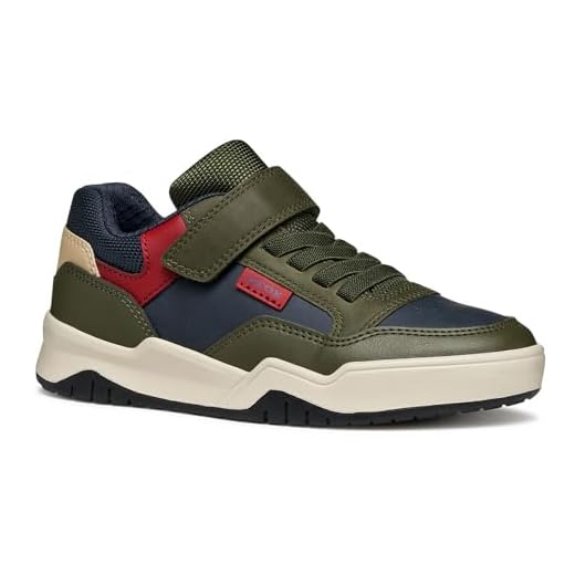 Geox J Perth Boy Sneakers Military/Navy, 37 EU, Bleu Marine Militaire, 37 EU