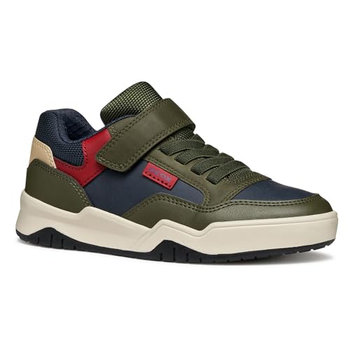 Geox J Perth Boy, Zapatillas, Military Navy, 40 EU