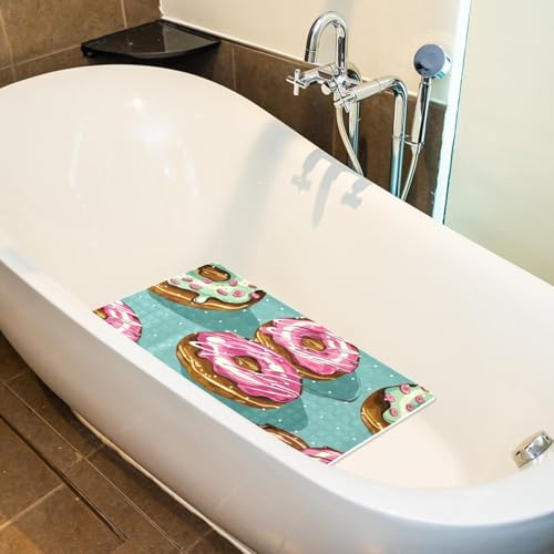 Tapis de bain donuts antidérapant extra long à séchage rapide pour douche - 6