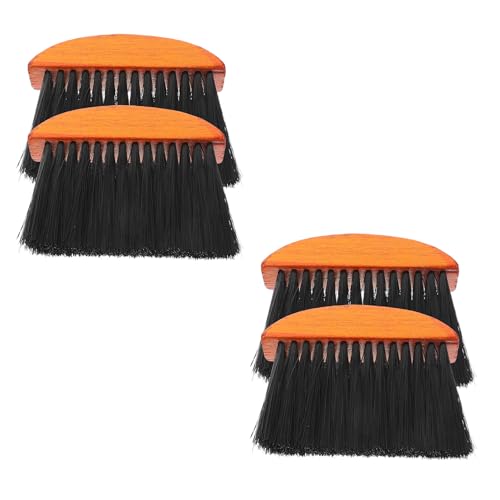 AKOOSY 4 Pièces Brosses Bois pour Cheminée Résistantes Chaleur Balayette Petite Brosse à Poils Durs pour Nettoyage Intérieur et Extérieur Outils Polyvalents pour Comptoir Sol Table de