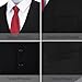 Men's Suit Vests Slim fit Black Vest Men Business Formal Dress Waistcoat Tuxedo Wedding Groomsmen Suit Vest Size XL