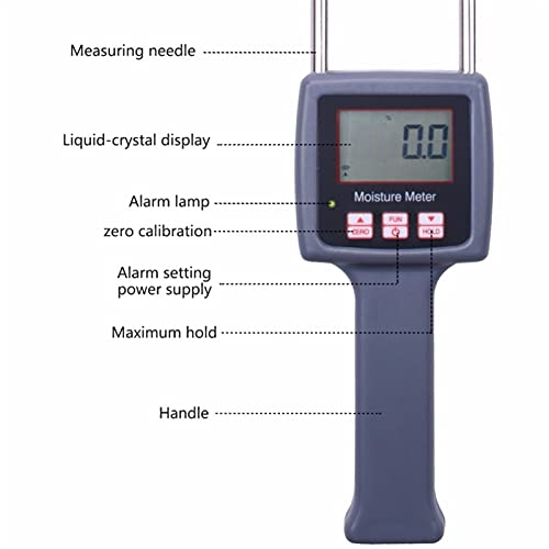 Humidimètre portable haute précision pour paille et foin de Leymus - 6