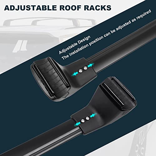 Auxpacbo Upgraded Lockable Cross Bar Fit For Volkswagen Vw Tiguan 2018 2019 2020 2021 2022 2023 Anti-Theft Roof Rack Rail Crossbars Luggage Rack Cargo Bar #TOP1