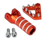 Material: 6061-T6 Aluminium. USTPO Motorrad-Bremspedal + Schalthebelspitze – 125–530 cc 2004–2010 CNC-Aluminium passend für K.T.M SX EXC XCF XC XCW SXF SMR SMC Motorrad – Orange