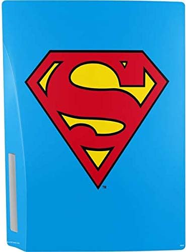 Skinit Decal Gaming Skin Compatible with PS5 Bundle - Officially Licensed DC Comics Superman Official Logo Design