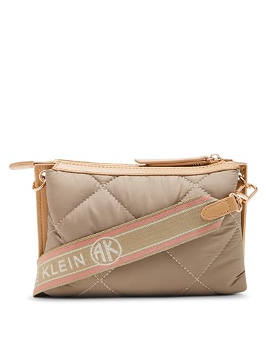 Anne Klein Ew Quilted Nylon Crossbody with Logo Web Strap2
