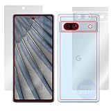 ミヤビックス 【指紋認証対応】 Google Pixel 7a 用 高硬度 9H 光沢 PET製 保護 フィルム 強化ガラス同等の硬度 液晶・背面 セット 日本製