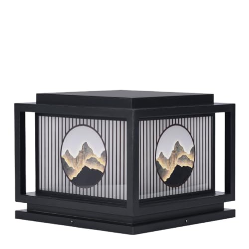 Lampe de poteau rétro pour sécuriser et embellir vos murets de clôture extérieurs