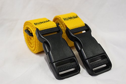 Molle Backpack Accessory Straps - Quick Release Buckle (Gold)