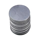 NIYANGLE Adhesive Iron Plates Double-sided Metal Sheets Makeup Tool 100pcs round for Women and Cosmetic Box