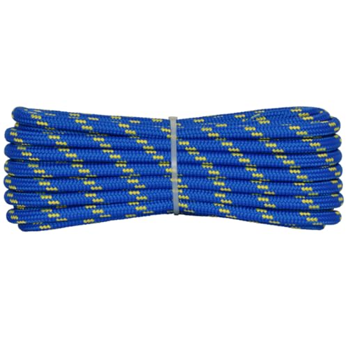 006006381 Treccia corit azzurra, 8 mm - 20 mt, Corda intrecciata multiuso resistente ai raggi U.V. e all'abrasione, per attività all'aperto, giardino, mare, guinzagli e fai da te, rottura 700 kg