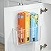 mDesign Plastic Adhesive Mount Storage Organizer Container for Kitchen or Pantry Wall Organization - Space Saving Holder for Sandwich Bags, Foil - 11