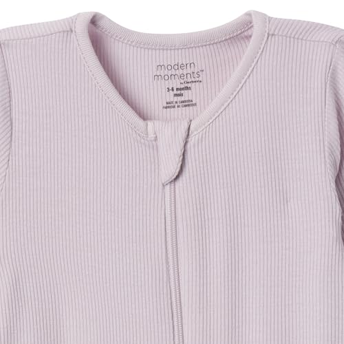 Modern Moments by Gerber Baby Girls' Viscose Footless Coveralls, Ivory Seashells, 18 Months3