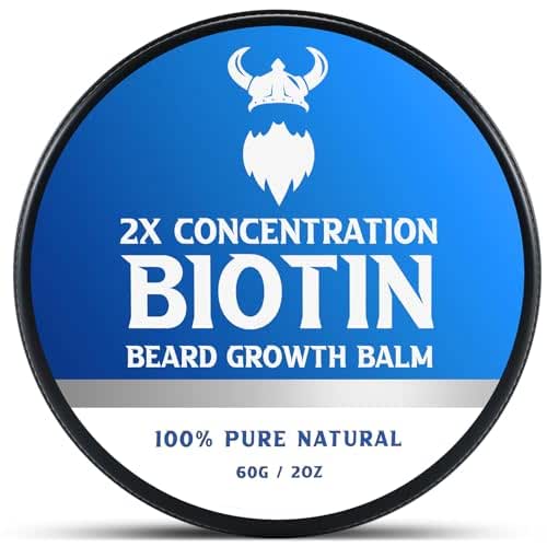 MistySprite Beard Balm for Men, 2X Concentration Biotin Thickening Formula,