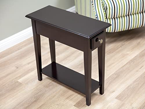 Frenchi Furniture End Table, Dark Cherry