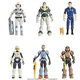Mattel Disney and Pixar Lightyear Character Action Figure Collection, 12 Points Articulation & Movie Accessories, 5-in Scale