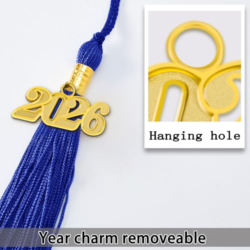 Image of 2026 Graduation Cap and Gown Matte Unisex for High School Bachelor | Heavyweight Matte Polyester, Zipper Closure, Adjustable Cap with 2026 Tassel, Sizes 39-60, Bulk Orders Available