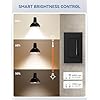 ELEGRP Smart Dimmer Light Switch DTR30, Single Pole or 3 Way, 2.4GHz Wi-Fi Touch Dimmer Compatible with Alexa/Google Assistant, Needs Neutral Wire, No Hub Required, UL Listed, Matte Black, 1 Pack